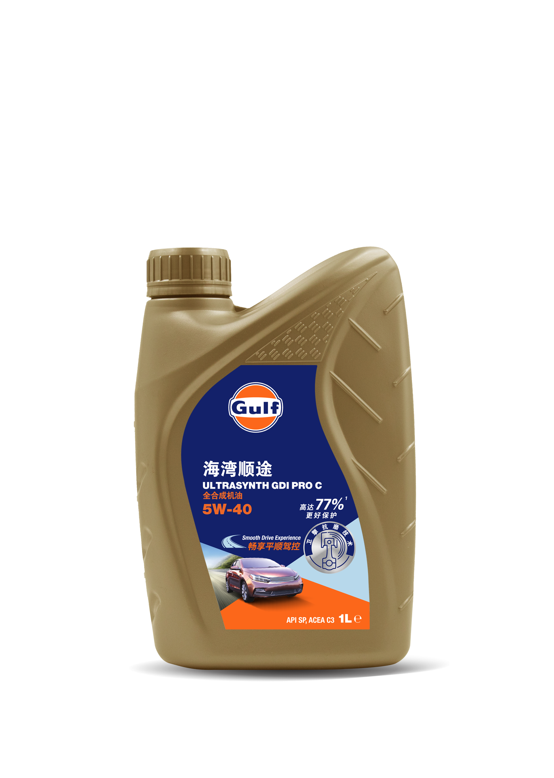 海湾顺途全合成机油 5W-40 1L